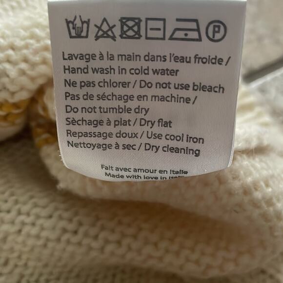 Sezane Burgundy and Cream Striped Sweater - Picture 15 of 16